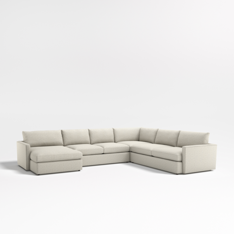 Lounge Deep 4-Piece L-Shaped Sectional Sofa with Storage Chaise Lounge - image 0 of 17