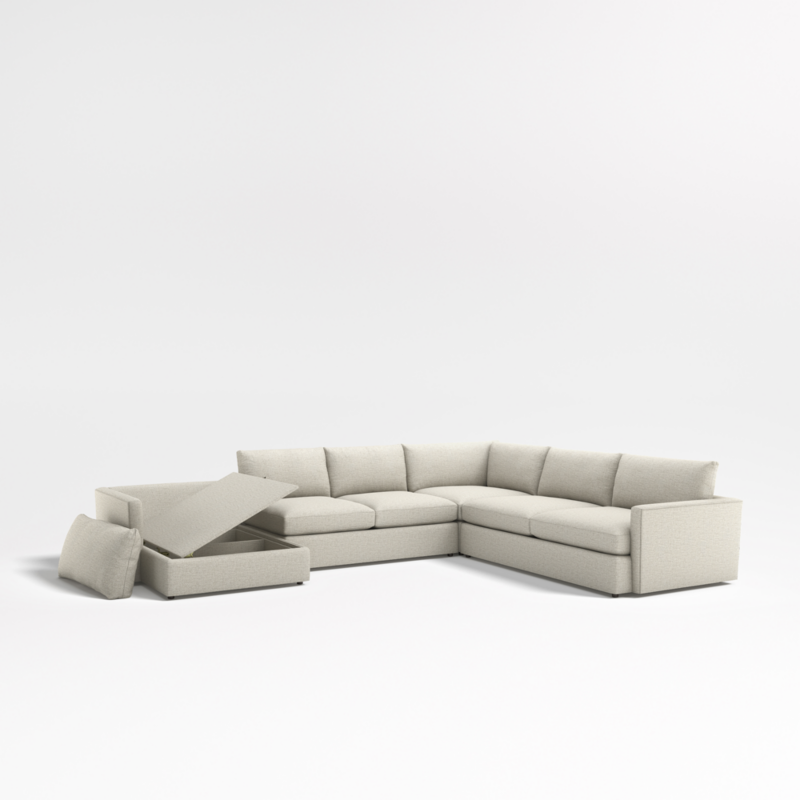 Lounge Deep 4-Piece L-Shaped Sectional Sofa with Storage Chaise Lounge - image 14 of 17