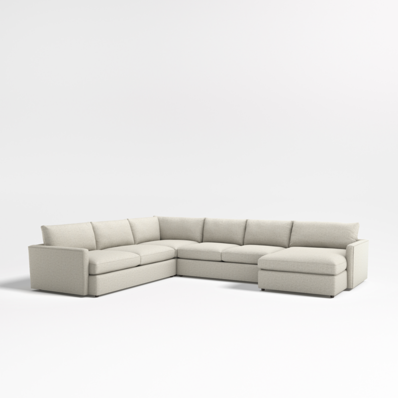 Lounge Deep 4-Piece L-Shaped Sectional Sofa with Storage Chaise Lounge - image 0 of 17