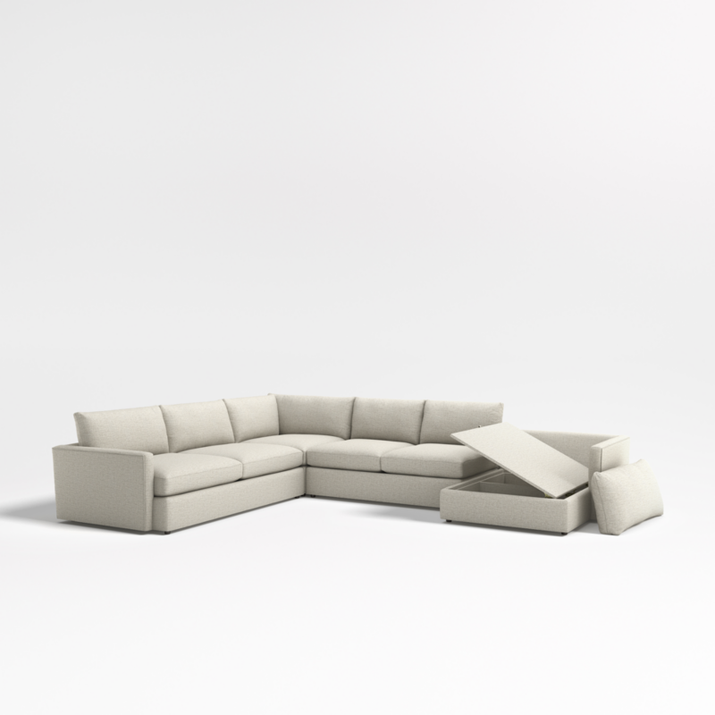 Lounge Deep 4-Piece L-Shaped Sectional Sofa with Storage Chaise Lounge - image 13 of 17