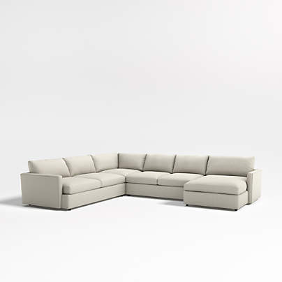 Lounge Deep 4-Piece Corner Sectional with Chaise Lounge