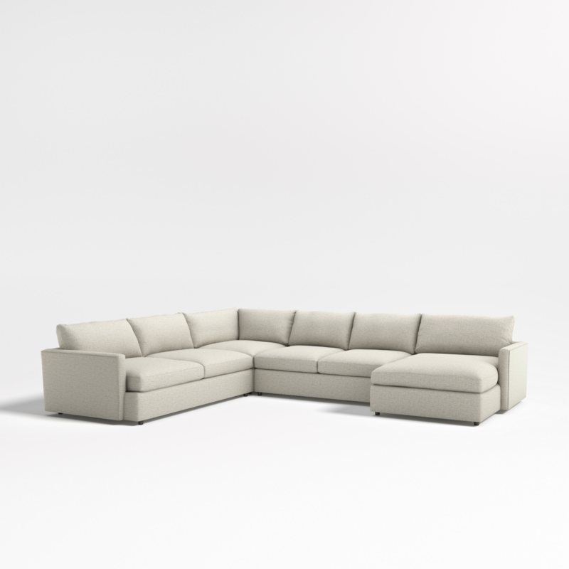 Lounge Deep 4-Piece L-Shaped Sectional Sofa with Chaise Lounge - image 0 of 18