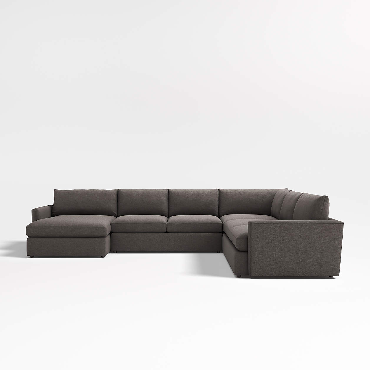 Lounge Deep 4Piece UShaped Sectional Sofa with LeftArm Storage