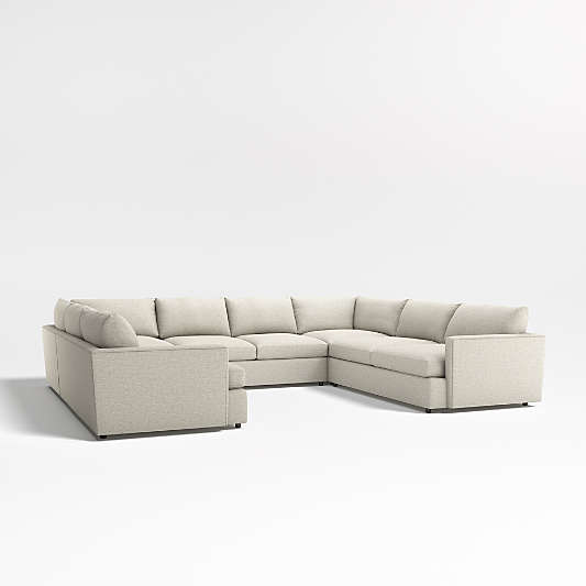 Lounge Deep 5-Piece U-Shaped Sectional Sofa