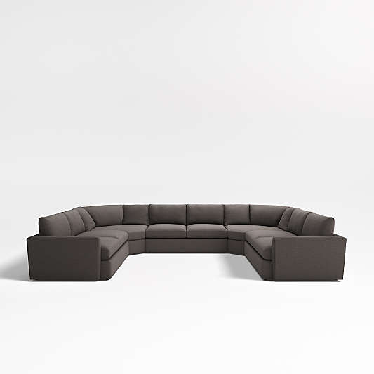 Lounge Deep 5-Piece Wedge Sectional Sofa