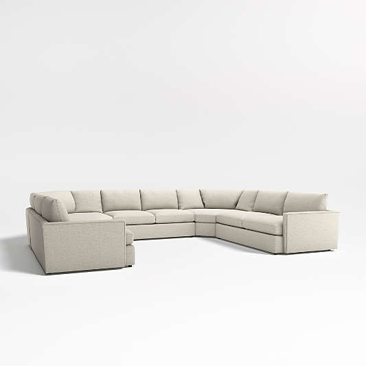 Lounge Deep 5-Piece Wedge Sectional Sofa