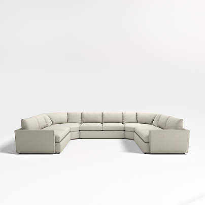 Lounge 5-Piece U-Shaped Wedge Sectional Sofa