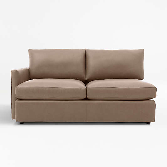 Lounge Deep Leather Left Arm Apartment Sofa