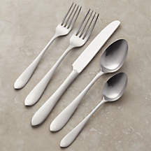 Locale Satin 20-Piece Flatware Set | Crate & Barrel