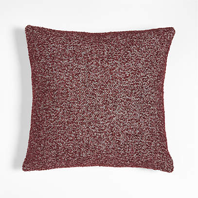 Medium Chaise Longue in a Tweed Wine Red Fabric