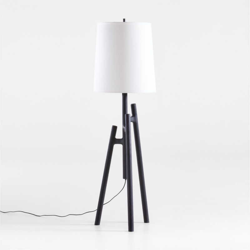 Lockeland Black Tripod Floor Lamp + Reviews | Crate & Barrel