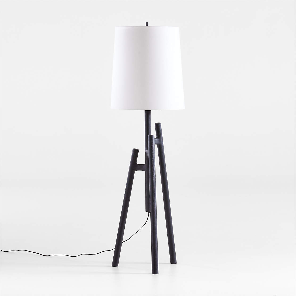 Lockeland Black Tripod Floor Lamp + Reviews | Crate & Barrel