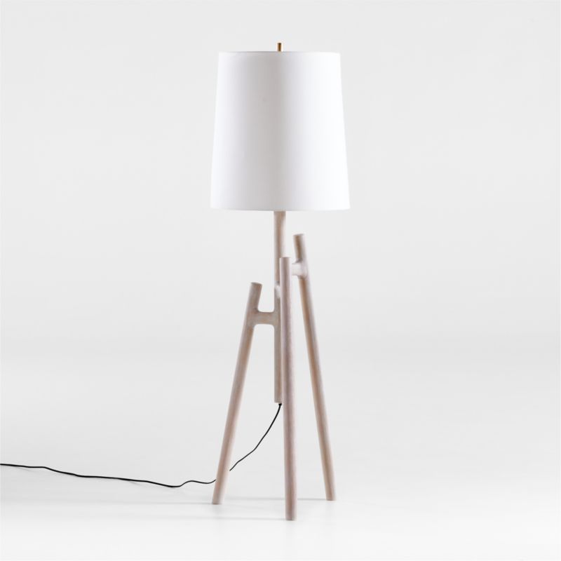 Lockeland Natural Wood Tripod Floor Lamp - image 3 of 14