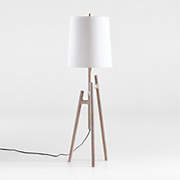 walnut floor lamp