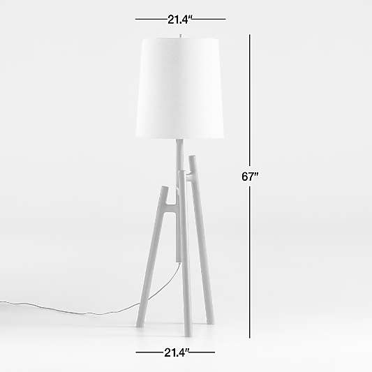 Lockeland Walnut Tripod Floor Lamp