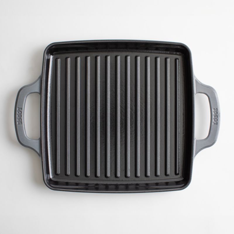 Lodge ® USA Enamel 11" Moonstruck Enameled Cast Iron Grill Pan - image 4 of 7