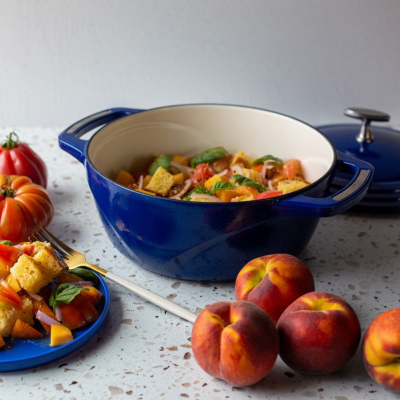 Lodge USA Enameled 3-Qt. Cast Iron Dutch Oven in Smooth Sailing Blue