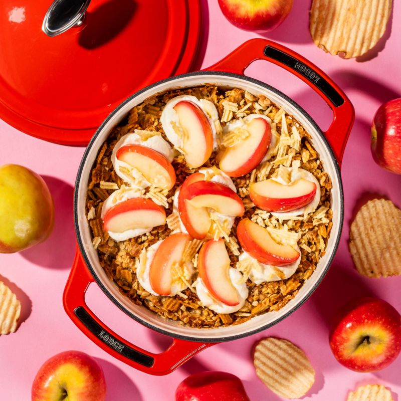 Lodge USA Enameled 3-Qt. Cast Iron Dutch Oven in Cherry on Top Red - image 1 of 5