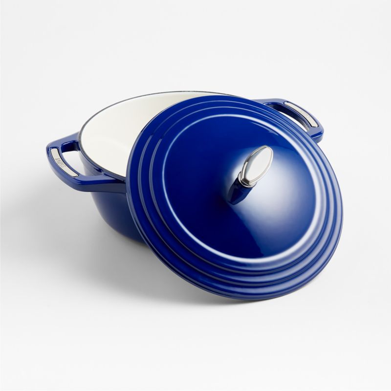 Lodge 4.5-Qt. Smooth Sailing Blue USA Enameled Cast Iron Dutch Oven