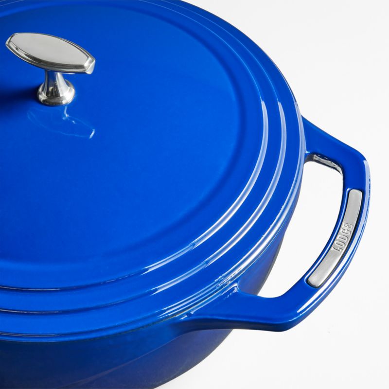 Lodge U4id300 4.5 qt. Enameled Cast Iron Dutch Oven - Smooth Sailing