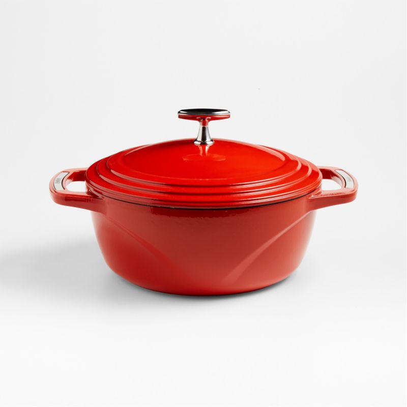 Lodge 4.5 qt Dutch Oven Red Cherry on Top USA Enamel – Atlanta