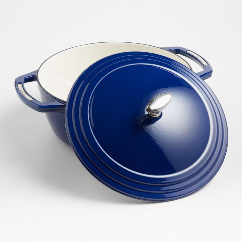 Lodge 4.5-Qt. Smooth Sailing Blue USA Enameled Cast Iron Dutch Oven