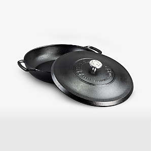 Crate&Barrel Lodge ® Cast Iron Pie Pan 9 with Silicone Grip