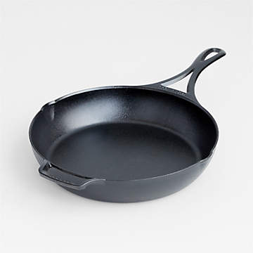 Lodge 8CF Cast Iron Deep Skillet With Shallow Cast Iron Skillet/LID
