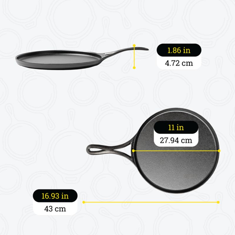 Lodge ® Blacklock 11" Seasoned Cast Iron Griddle - image 7 of 8