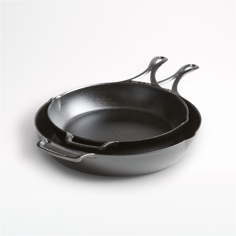 Lodge Blacklock 10.25" and 12" Seasoned Cast Iron Skillets, Set of 2 - image 2 of 4