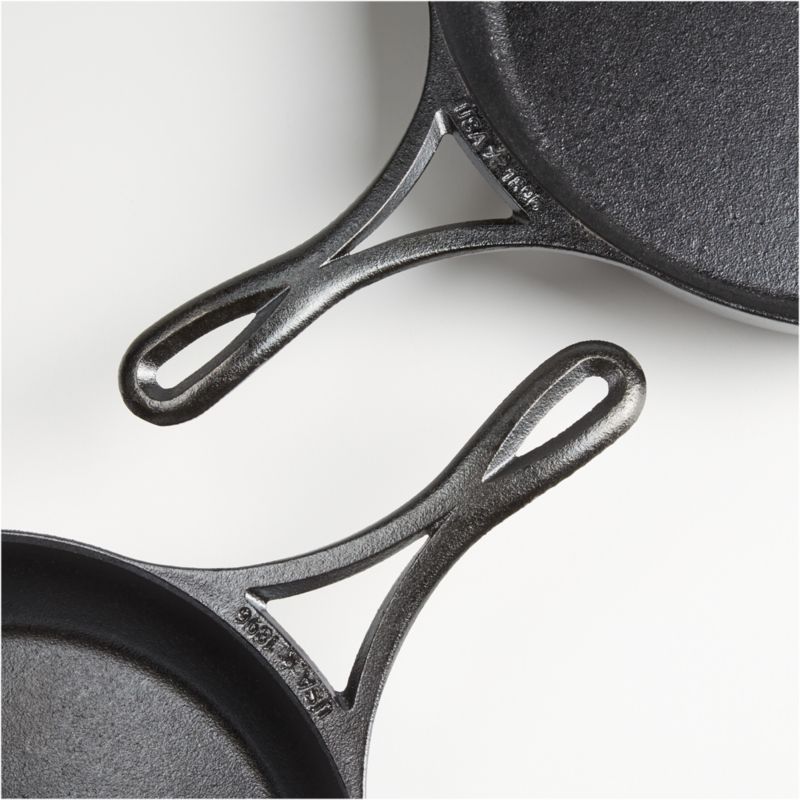 Lodge Blacklock 10.25" and 12" Seasoned Cast Iron Skillets, Set of 2 - image 3 of 4