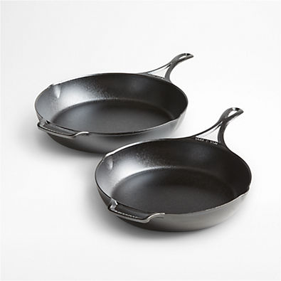 View Lodge Blacklock 10.25" and 12" Seasoned Cast Iron Skillets Set details