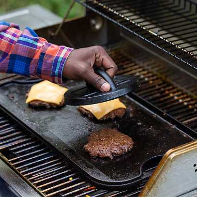 Lodge Seasoned Cast Iron Burger Press, 6.25 in - Kroger