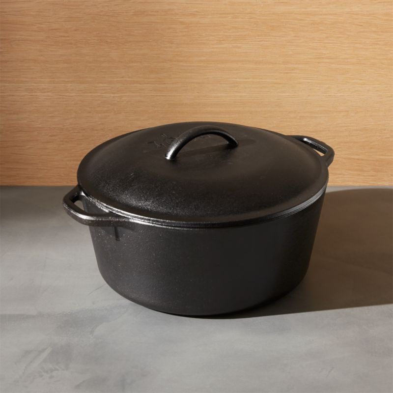 Lodge Chef Collection 6-Qt. Cast Iron Double Dutch Oven + Reviews | Crate &  Barrel