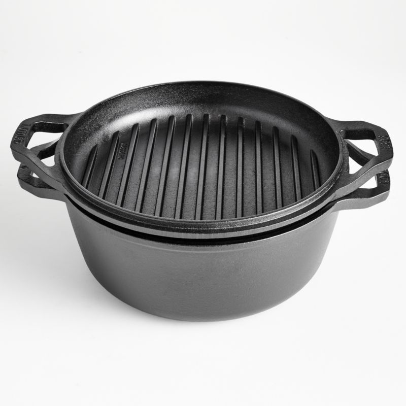 Lodge Chef Style Double Dutch Oven · 6 QT · Black