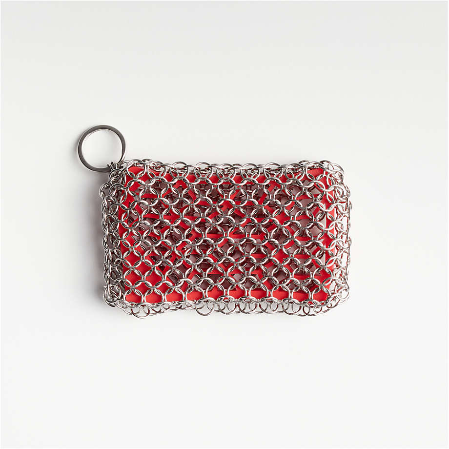 Lodge Chainmail Scrubber + Reviews | Crate & Barrel