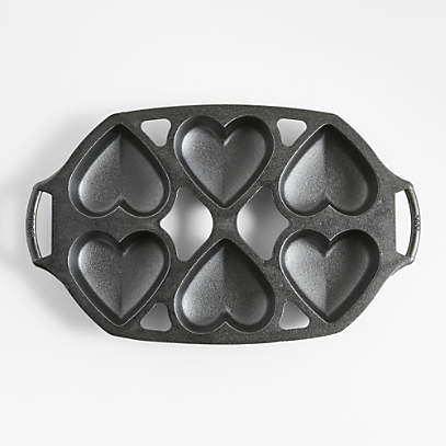 Lodge 9 Heart Cast Iron Skillet | Crate & Barrel