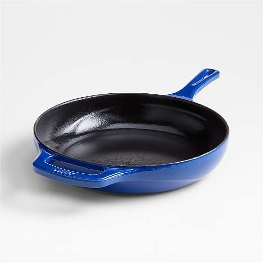 Lodge USA Enamel 11" Cast Iron Skillet in Smooth Sailing Blue