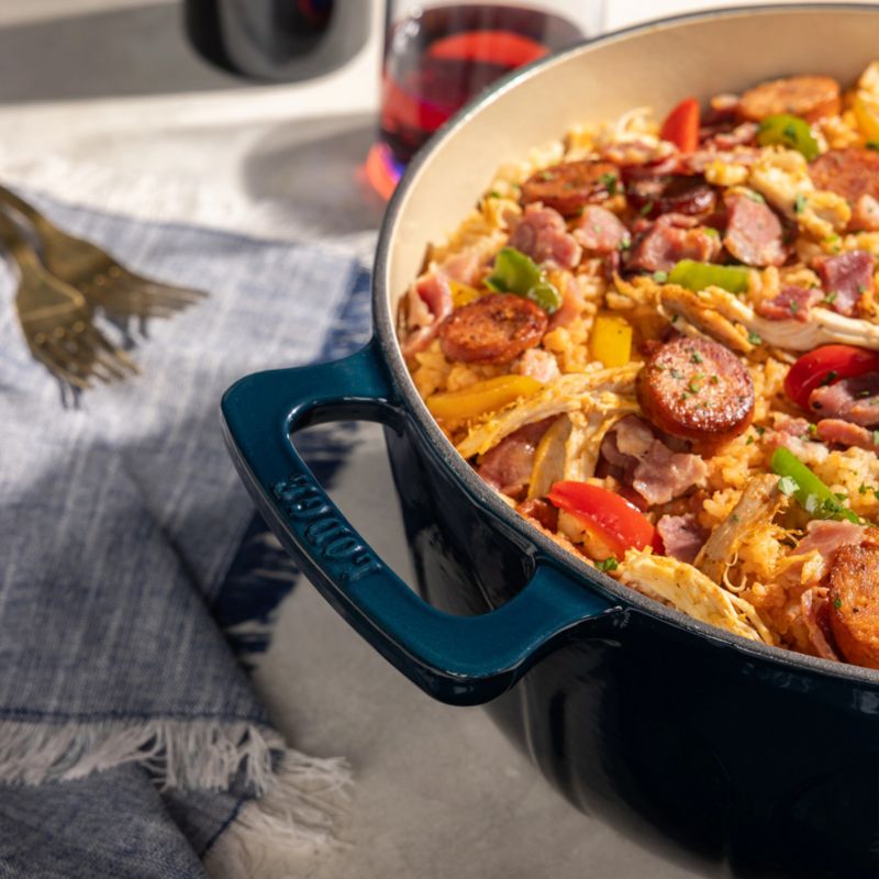 Lodge ® 6-Qt. Marine Luxe Enamel Dutch Oven with Gold Knob - image 2 of 6