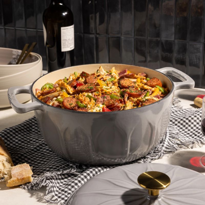 Lodge ® 6-Qt. Smoke Luxe Enamel Dutch Oven with Gold Knob - image 1 of 7