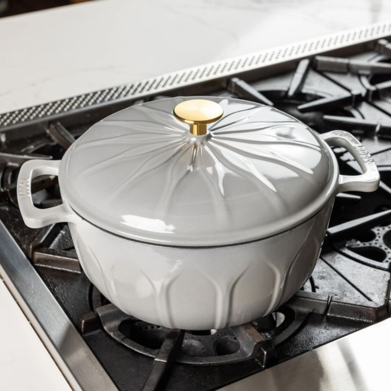 Lodge ® 6-Qt. Smoke Luxe Enamel Dutch Oven with Gold Knob - image 3 of 7