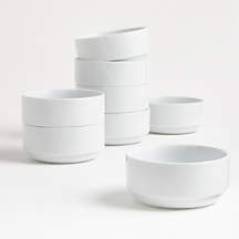 Logan Stacking Bowls, Set of 8 | Crate & Barrel