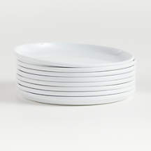 Logan Stacking Dinner Plates, Set of 8 | Crate & Barrel
