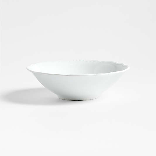 Loire White Porcelain Cereal Bowls, Set of 8