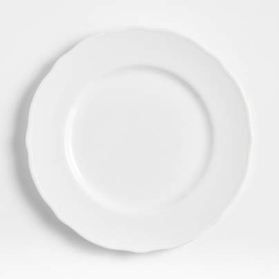 Loire White Porcelain Dinner Plate