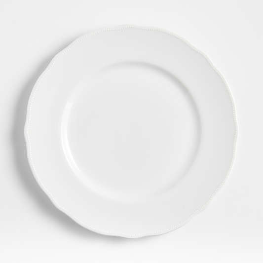 Loire White Porcelain Dinner Plates, Set of 8