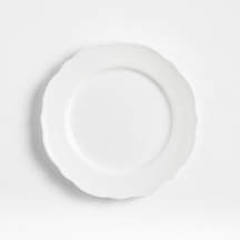 Loire White Porcelain Salad Plate, Set of 8
