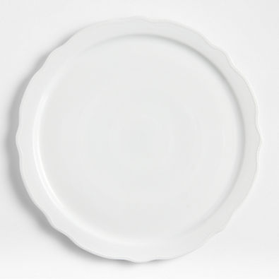 View Loire White Round Porcelain Platter details