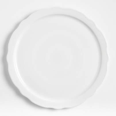 Loire White Round Porcelain Platter