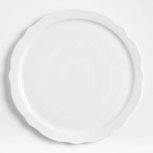 Loire White Round Porcelain Platter